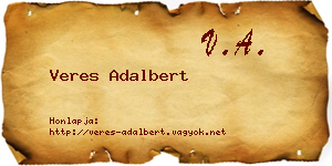 Veres Adalbert névjegykártya